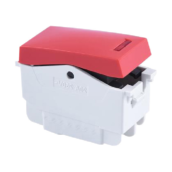 مفتاح 20 امبير جي فينوس باللمبة احمربومبي   20.JB97A